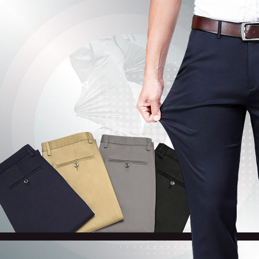 Classic men's trousers with good elasticity
