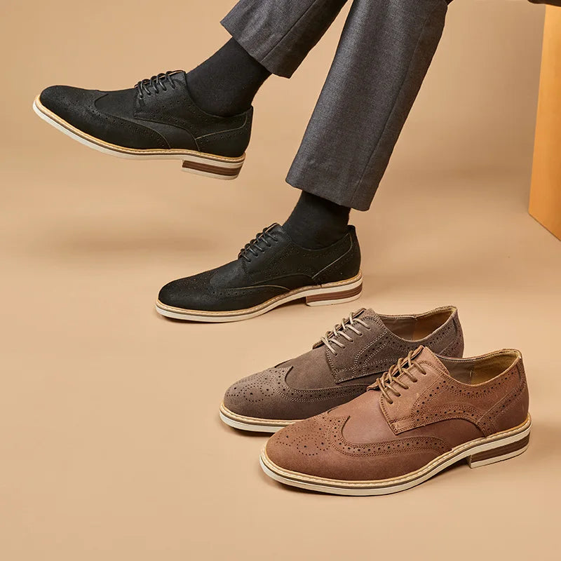 Alcantara - Wildleder Wingtip Oxford