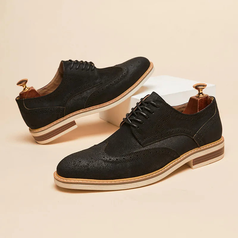 Alcantara - Wildleder Wingtip Oxford