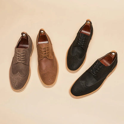 Alcantara - Wildleder Wingtip Oxford