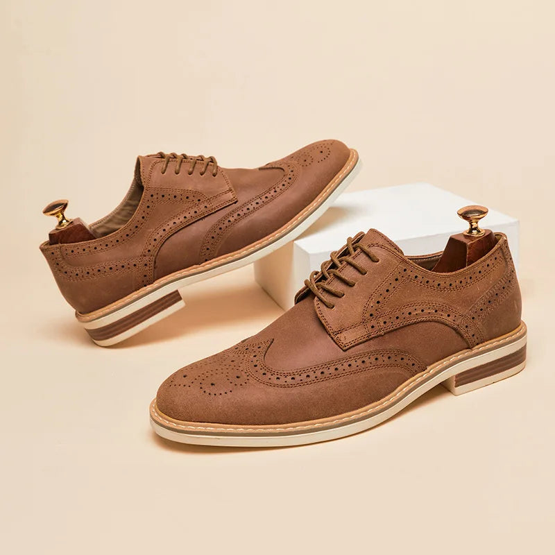 Alcantara - Wildleder Wingtip Oxford